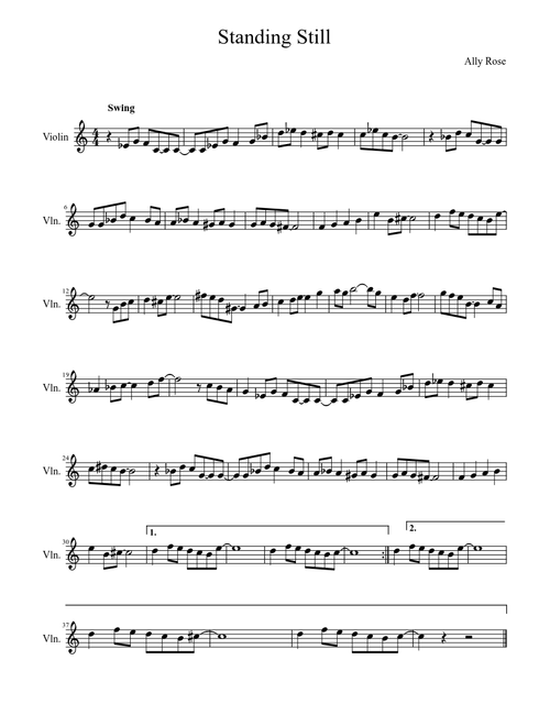 Standing Still-Violin