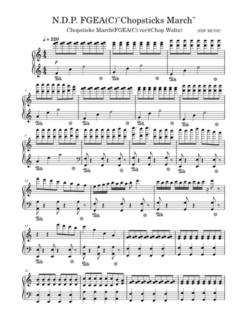 Chop Stick Waltz – Arthur de Lulli