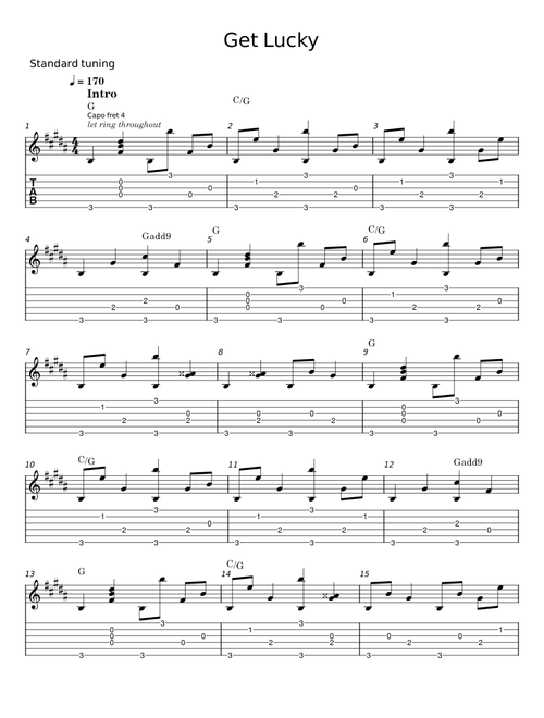 Get lucky - Mark Knopfler