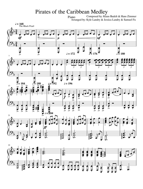 Pirates Of The Caribbean Medley