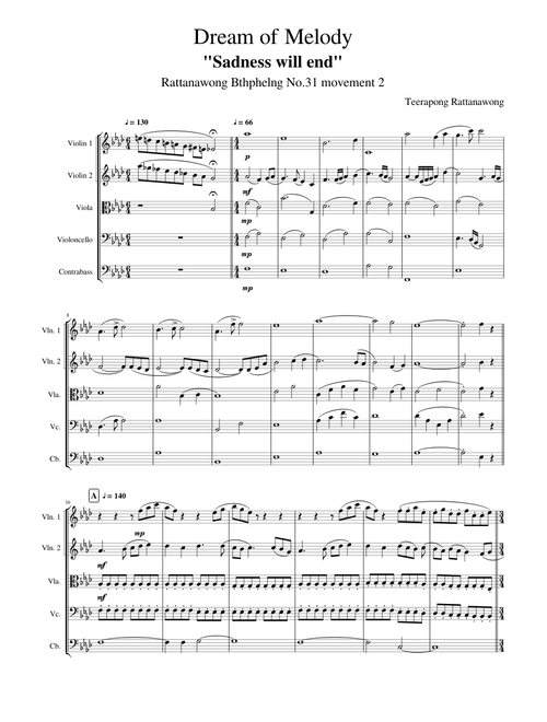 Sadness will end (Dream of Melody)