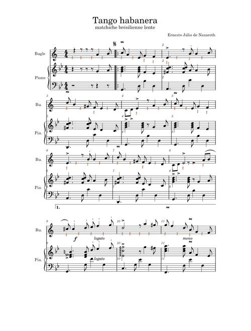 Tango habanera – Ernesto Nazareth