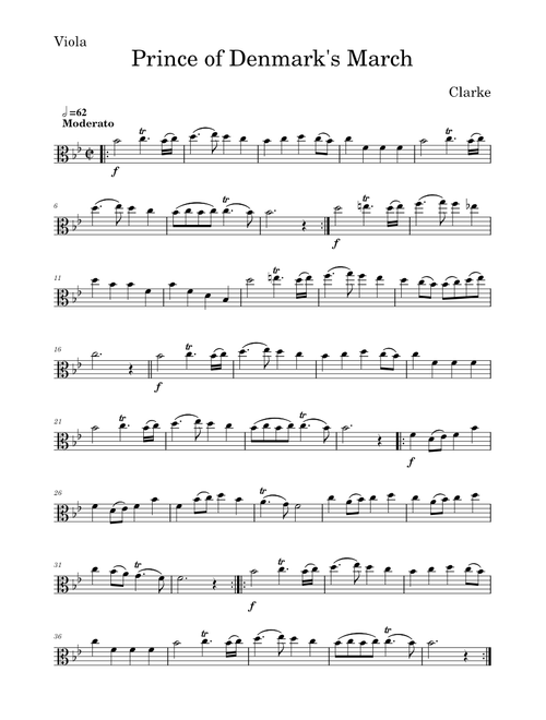 Clarke Prince of Denmark's March (Trumpet Voluntary)