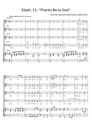 Elijah, 15. - Oratorium Felix Mendelssohn Bartholdy Sheet Music