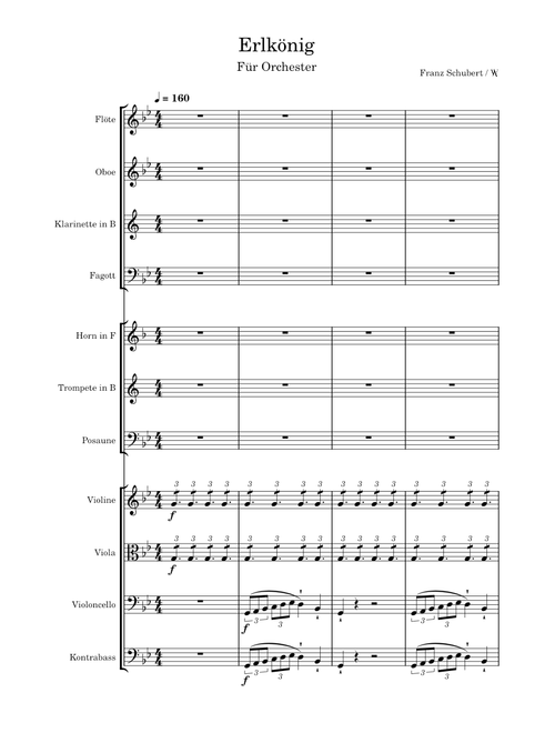 Franz Schubert: Erlkönig, Op. 1 | for small orchestra
