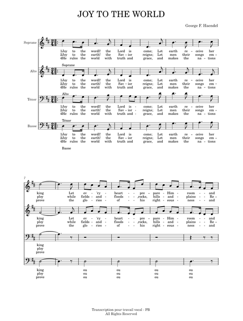 Joy to the world – Misc Christmas joy to the world - Tutti