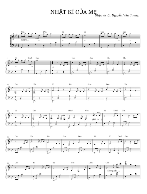 NHẬT KÍ CỦA MẸ - Nguyễn Văn Chung