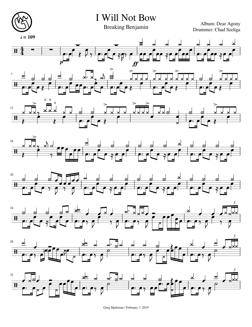 breaking benjamin TAB譜 DEAR AGONY PHOBIA Play Official version of Dear agony Sheet Music by Breaking