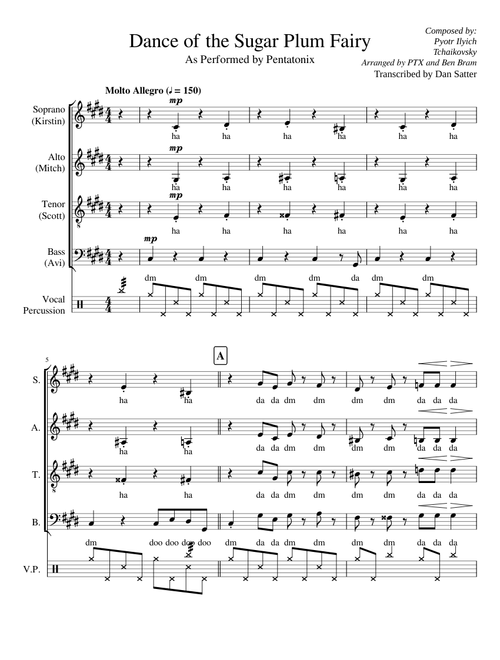 Dance of the Sugar Plum Fairy (Pentatonix)