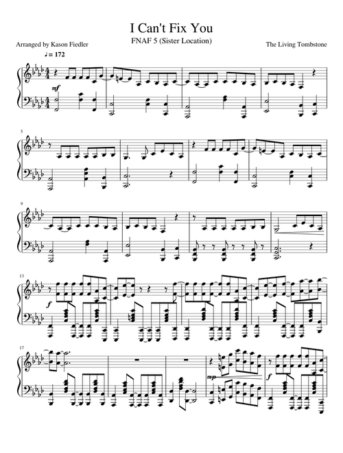 I Can't Fix You (FNAF 5, Sister Location)