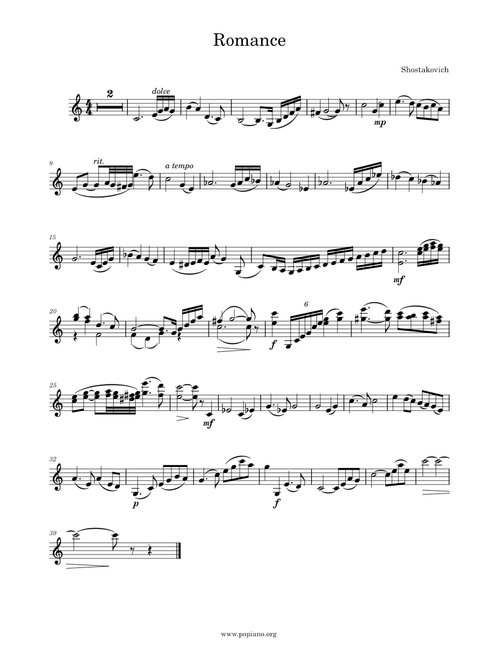 Romance – Dmitri Shostakovich