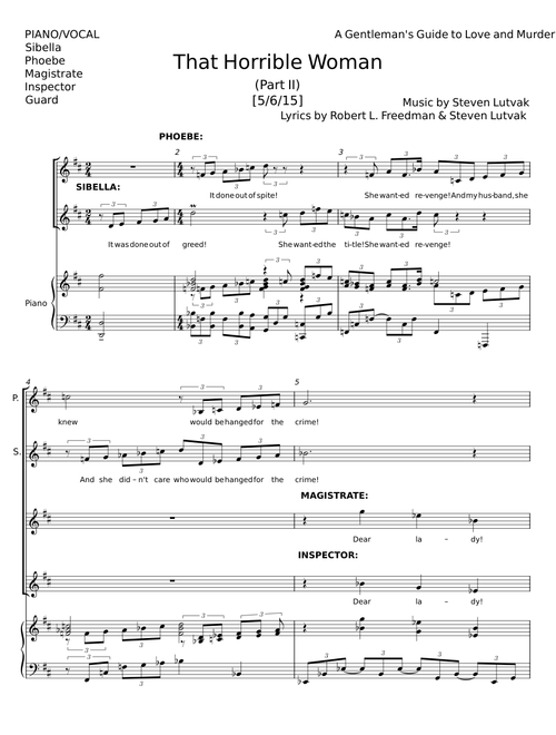 That Horrible Woman - Steven Lutvak