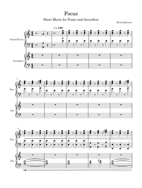 FOCUS – Hearts2Hearts (Piano and Accordion version)