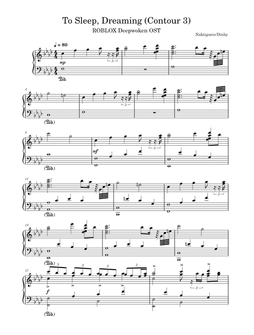 To Sleep, Dreaming (Contour 3) – Naktigonis