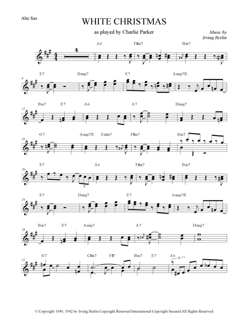 White Christmas (Arr. Anderson Quevedo) - Dave Koz & Kelly Sweet (Alto Sax Solo)