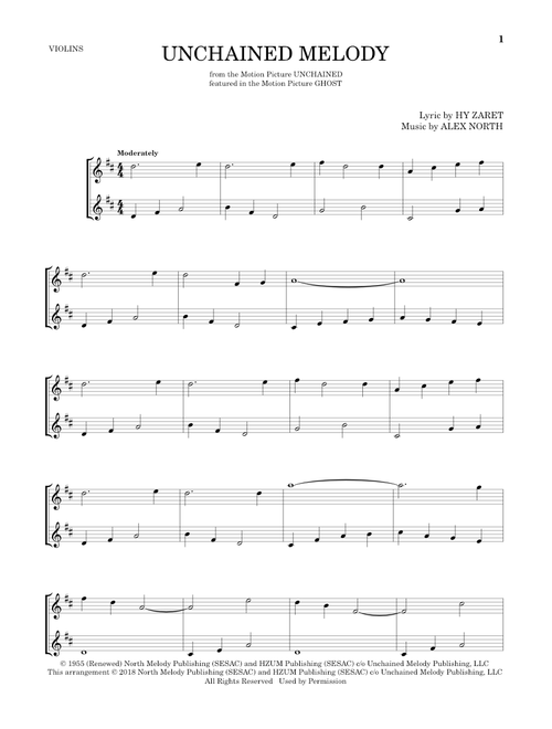 Unchained Melody - The Righteous Brothers (Violin Duet)