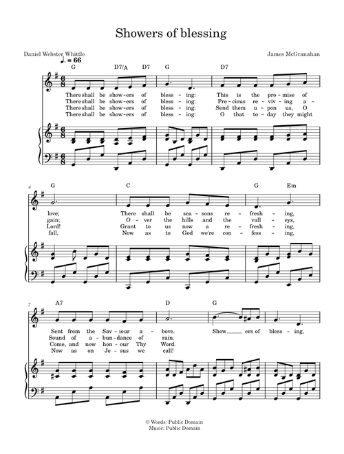 Showers of blessing James McGranahan