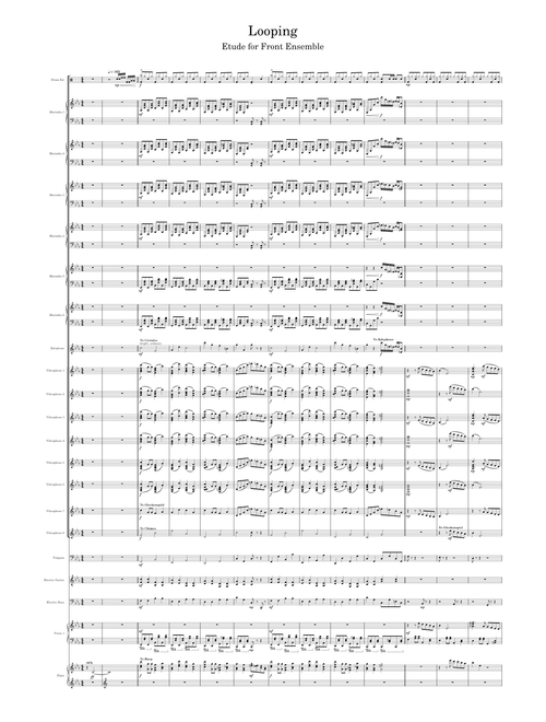Looping The Rooms | Etude for Front Ensemble