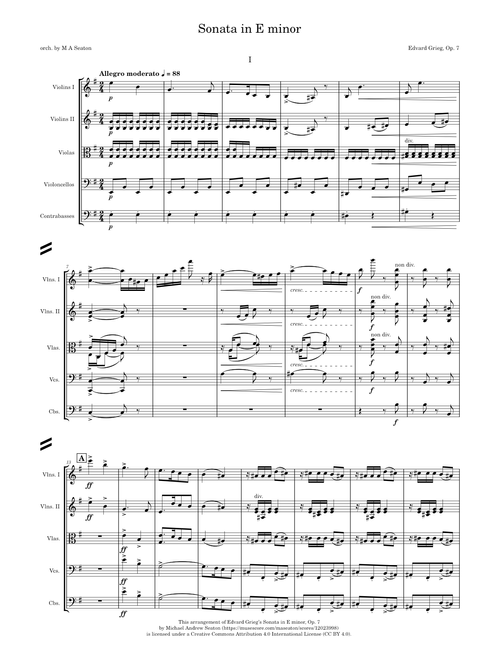 Sonata in E minor, Op. 7 - Edvard Grieg