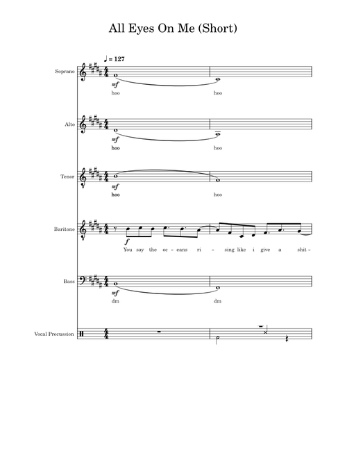 All Eyes On Me – Bo Burnham Acappella Arrangement (Short Version)