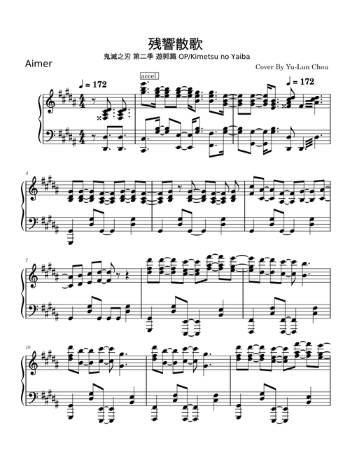 Cyz | Free sheet music | Download PDF or print on Musescore.com