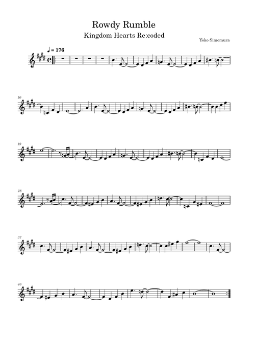 Kingdom Hearts re:coded Rowdy Rumble – Yoko Shimomura
