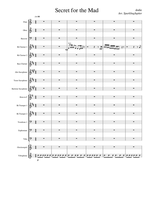 Secret for the Mad - dodie (Concert Band)