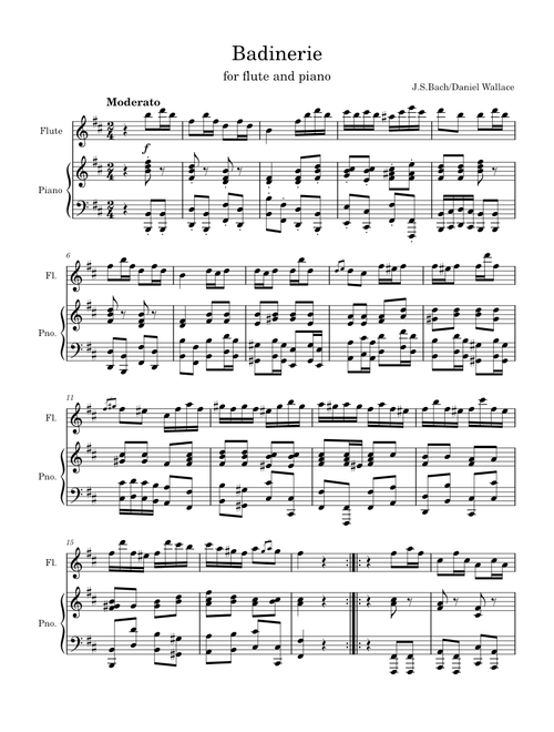 Badinerie – Johann Sebastian Bach Badinerie