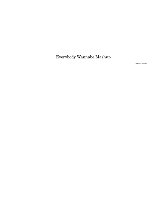 Everybody Wannabe (Spice Girls vs. Backstreet Boys)