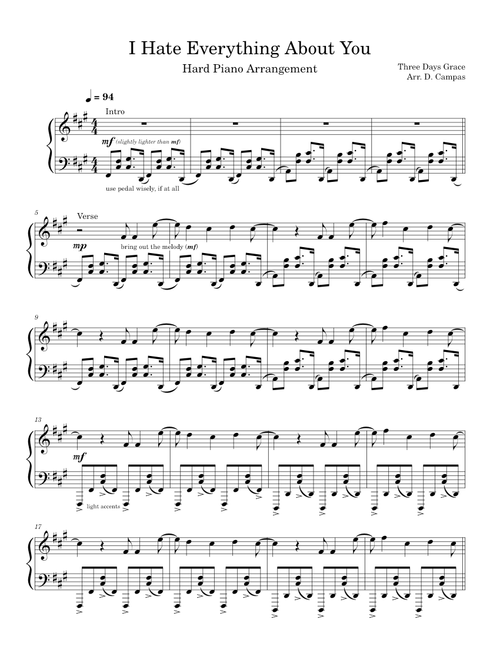 I Hate Everything About You – Three Days Grace