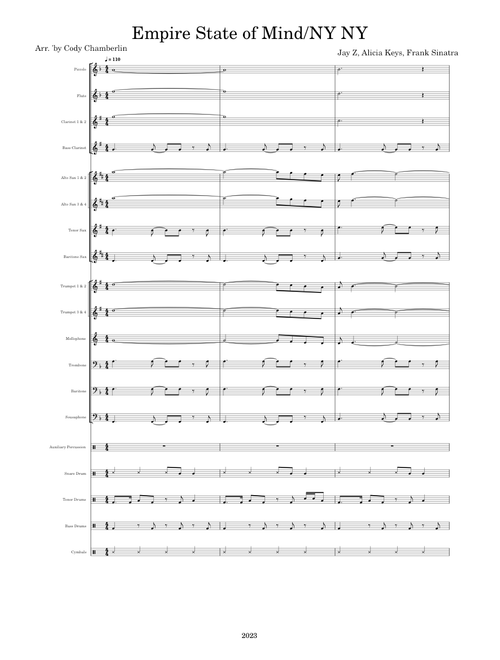 Empire State Of Mind – New York, New York Marching Band Arrangement