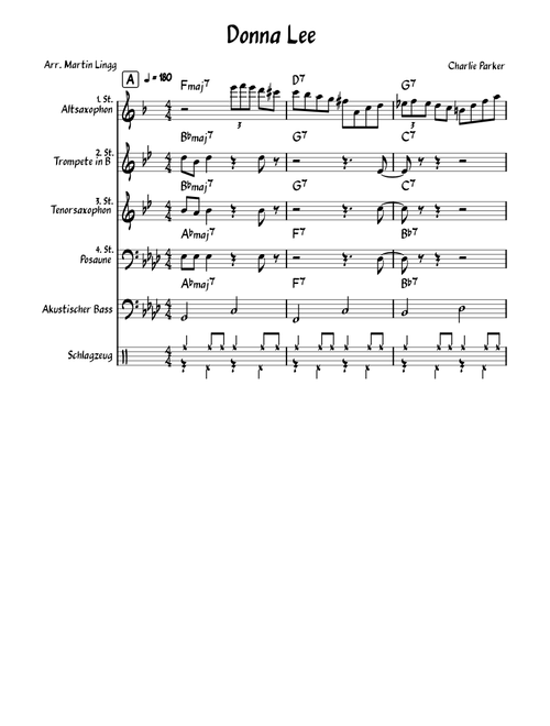 Donna Lee Parker Combo – Martin Lingg