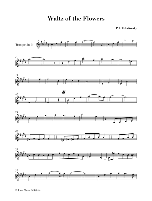 Waltz of the Flowers (from the Nutcracker) (Arr. DA Castro) - Piotr Ilitch Tchaikovski (Trumpet Solo)