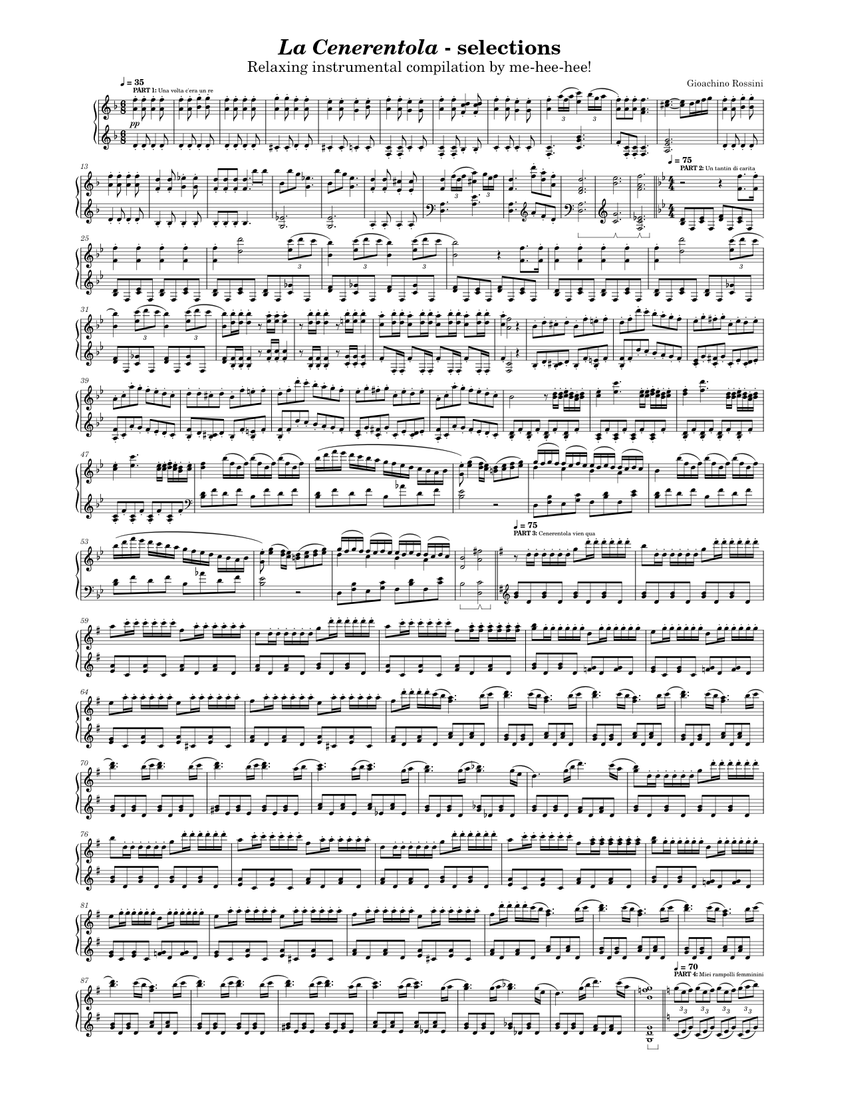 LA CENERENTOLA 楽譜　RICORDI La Cenerentola, Overture - Vocal Score