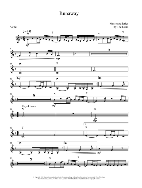Runaway (Arr. David Lartey) - The Corrs (Violin Solo)