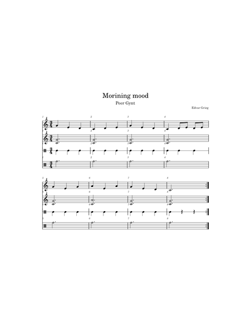 Morning mood – Edvard Grieg Morning mood