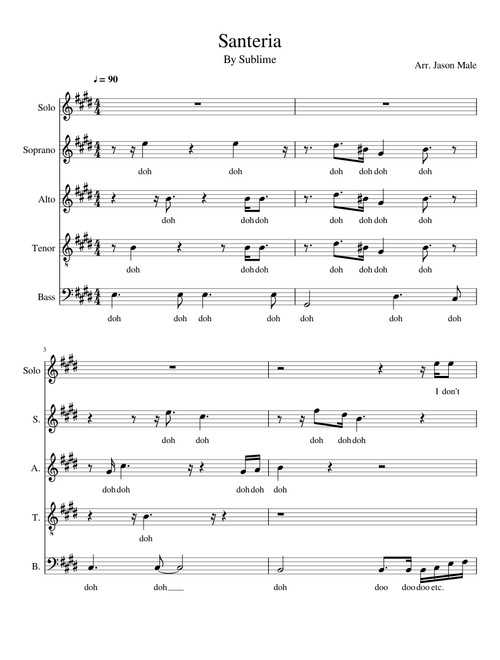 Santeria SATB