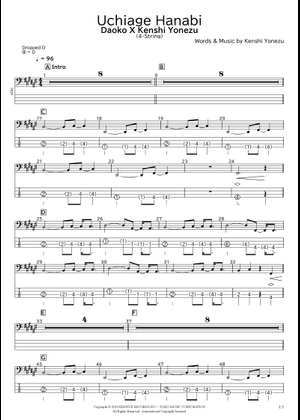Uchiage Hanabi - DAOKO Sheet Music for Piano (Solo) easy