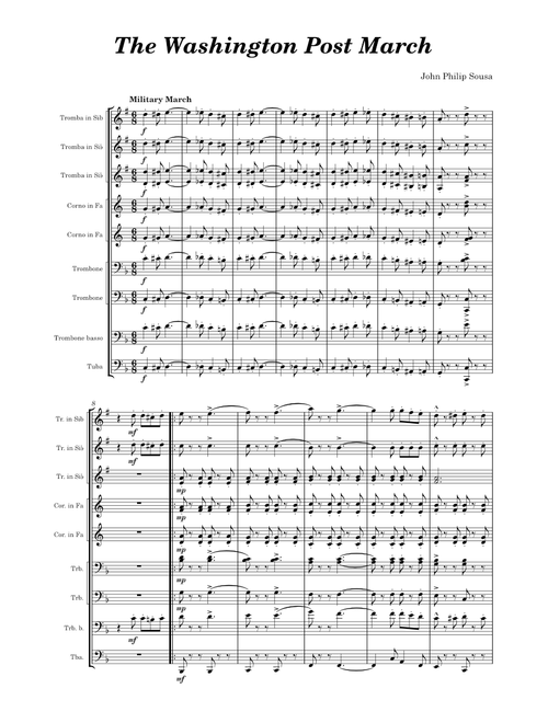 The Washington Post March – John Philip Sousa