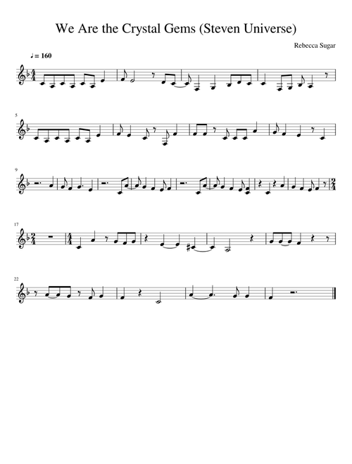 We Are the Crystal Gems-Extended (Concert Pitch)