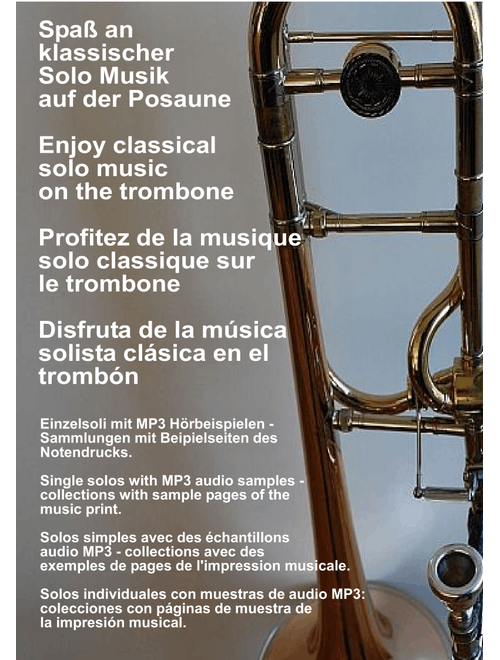 Brahms Cello Sonate aus Opus 83 Posaune Trombone Solo Posaune Soli Stück Stücke Piece Pieces Stüc (Arr. wenner) (Trombone Solo)