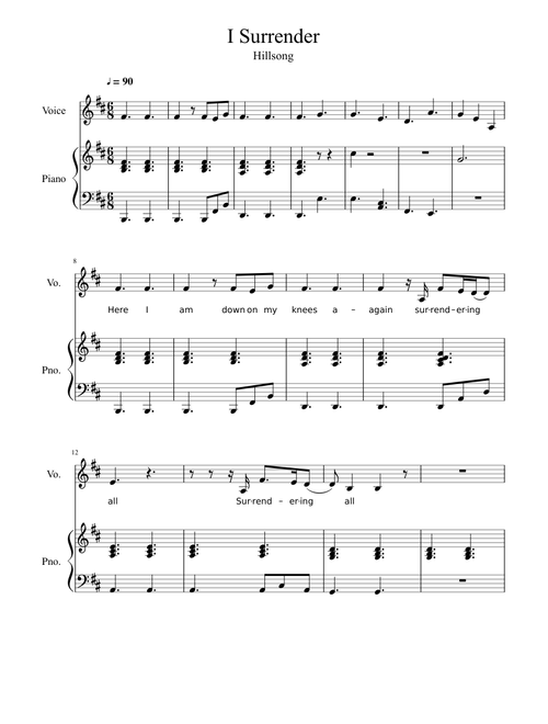 I Surrender (Revisited and Re-arranged)