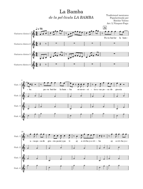 La Bamba – Canciones Populares – ESPAIS