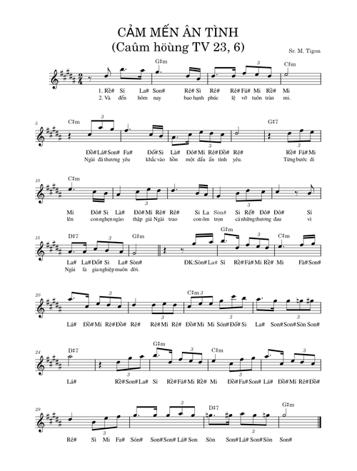 Cảm Mến Ân Tình G#m Alto  – Phùng Minh Mẫn