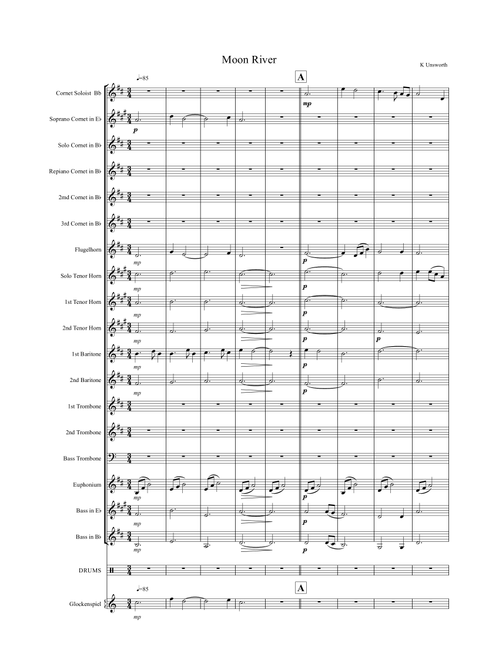 Moon River (Arr. Karen Unsworth) - Andy Williams (Brass Band)