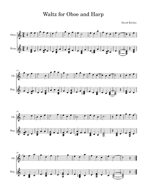 20240314 Waltz for Oboe and Harp