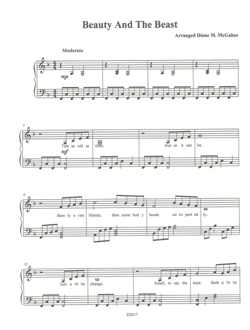 Theme From "beauty And The Beast" (Arr. Diane M. McGahee) - Lee Elwood Holdridge (Small Ensemble)