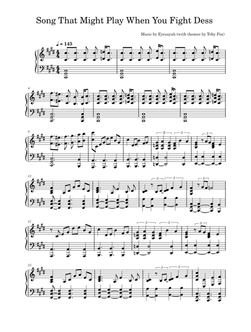 Song That Might Play When You Fight Dess - Eyesayuh (Original Deltarune Composition)