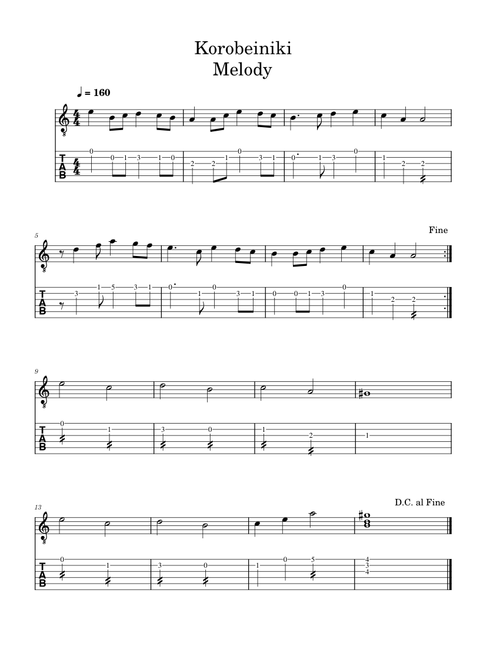 Korobeiniki – Misc Traditional