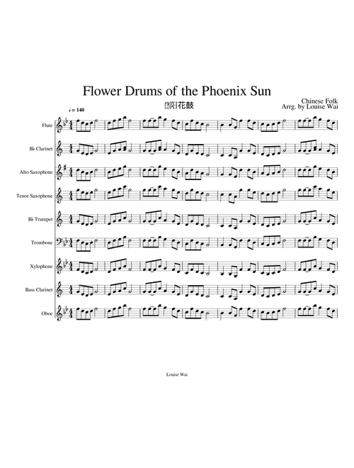 Flower Drums of the Phoenix Sun Full Band